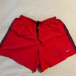 Nike Men's Bright Red Athletic Shorts